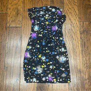 Matthew Williamson for impulse women’s paint splatter print mini dress